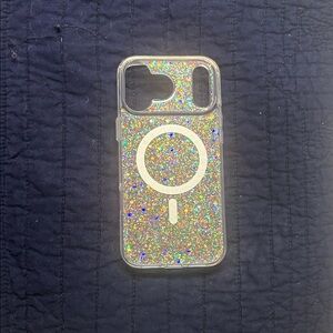 kate spade Silver Glitter iPhone Case